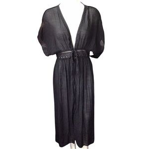 Elegant Black Swim Coverup